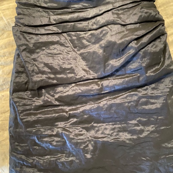 Navy Metallic halter BCBG cocktail dress - Picture 8 of 8